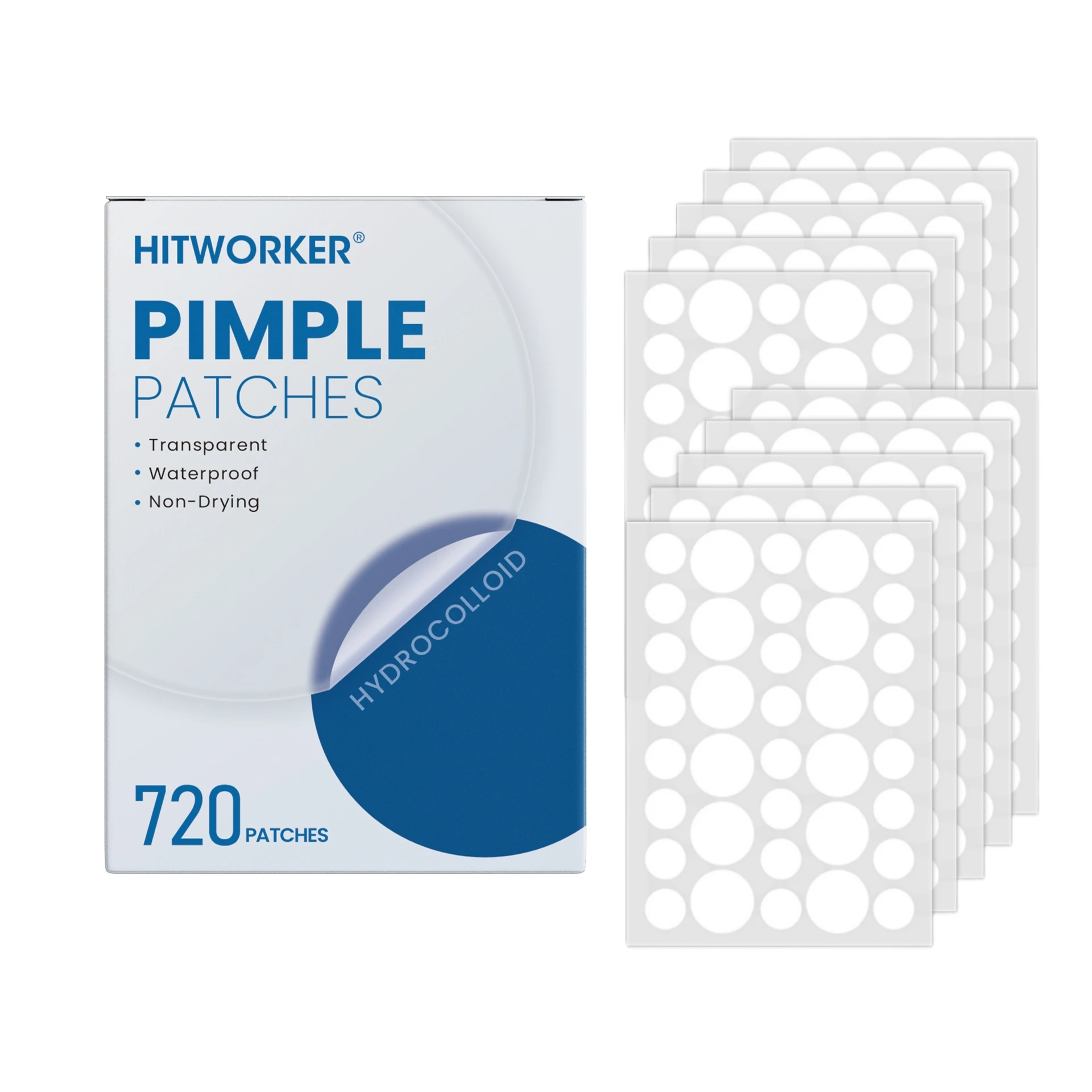 

720 шт. 2 размера невидимых патчей от прыщей с маслом чайного дерева, инструменты для ухода за кожей лица и красоты, портативные прозрачные пор