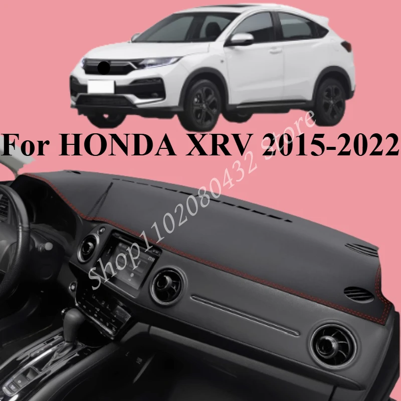 

LHD For HONDA XRV 2015-2022 Car Dashboard Cover Avoid Light Pad Instrument Platform Cover Mat Carpet Accessories