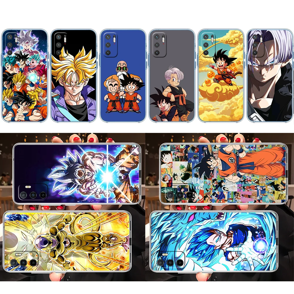Capa de Telefone Transparente Soft Shell KH24 Dragon Ball Z para Motorola Moto Edge 20 30 40 50 S30 Fusion Ultra Pro Neo Lite + G200 G23