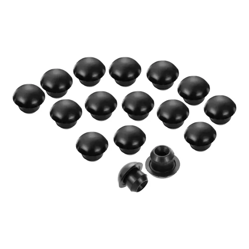 Imagen 2 del producto Tapones para conector de botella de suelo de 20 piezas, tapón de llenado de aceite para gato de piso, tapón de llenado hidráulico de goma negra para herramienta de reparación de orificios de depósito de aceite