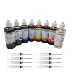 1Sets 8X100ml Premium Water-based Dye ink compatible for Epson Epson Surecolor P408 P400 printer