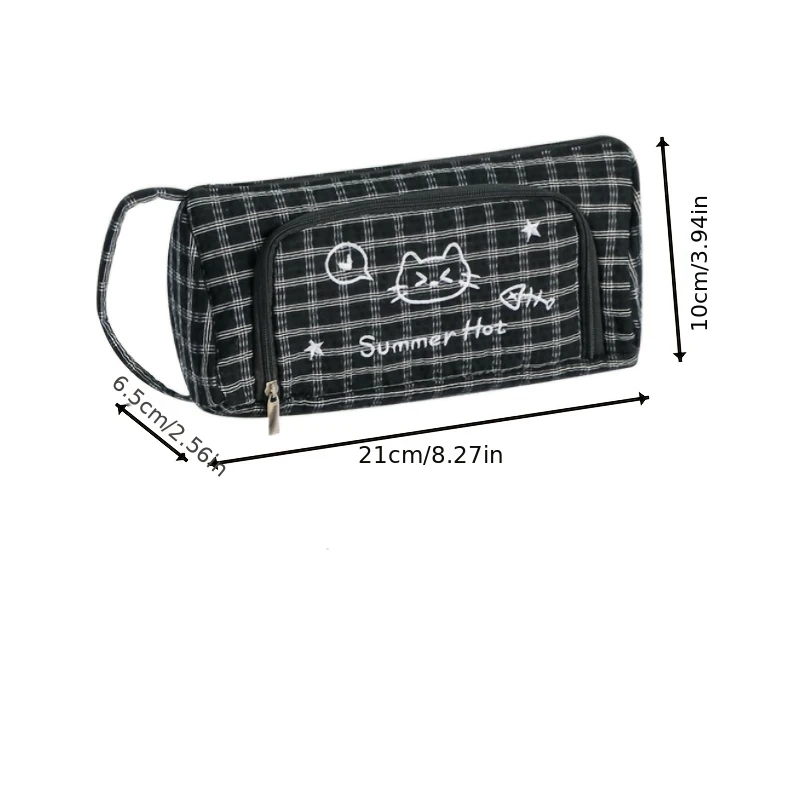 New Portable Pencil Case, Large Capacity Stationery Box, Pencil Bag for Men and Women, Toiletry Travel Bag, Stationery Storage Bag, Pencil Box, Marker Pen Case, Fountain Pen Case, Beauty Bag, Makeup Bag, Office Desk Stationery Storage Bag, Large Capacity Stationery Box, Toiletry Bag, Suitable for Office, School Supplies, Gifts view 5