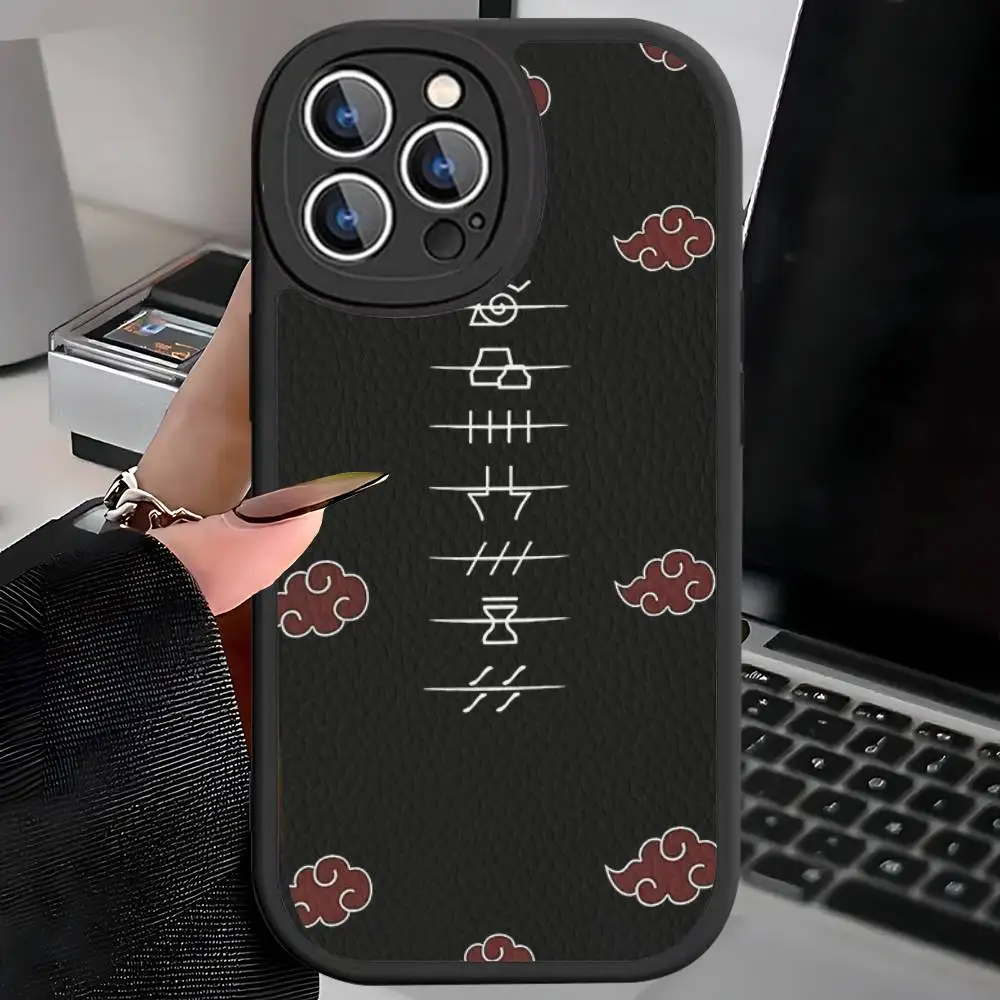 Чехол для телефона Anime N-NARUTOS для IPhone 16, 15, 14, 13, 12, 11 Pro Max Plus, противоударный кожаный чехол