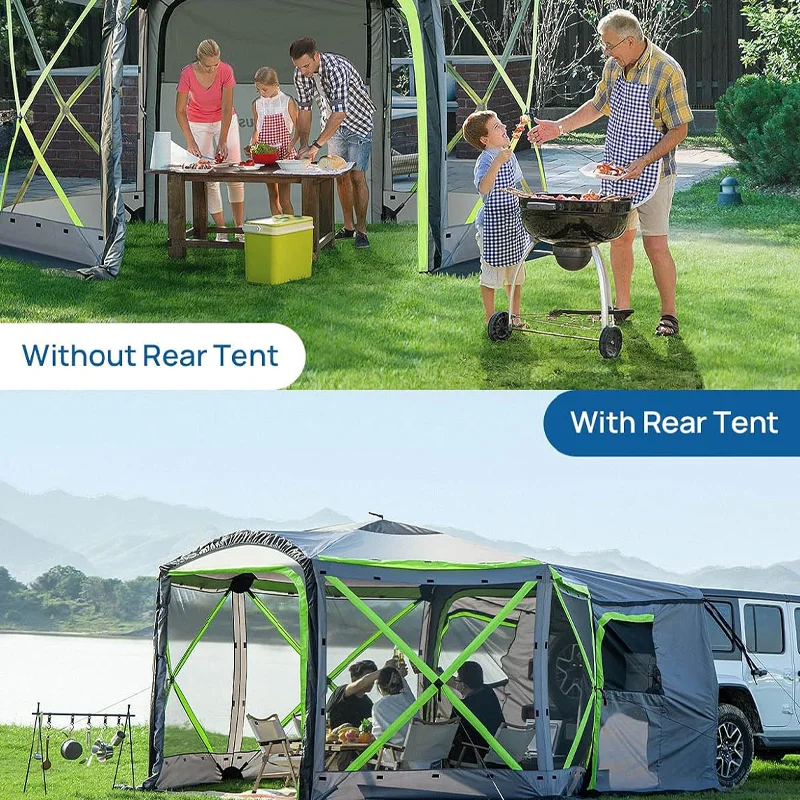High Quality Collapsible Sunshade Rainproof Rear Extension Space Suit SUV Outdoor Camping