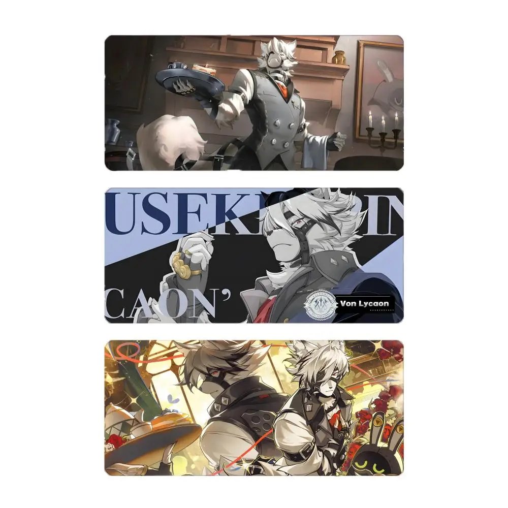 anime wolf Z-Zenless Zone Zero Von Lycaon Mouse Pad Mousepad Large Gaming LockEdge Thickened PC Table Desk Mat