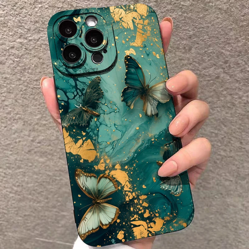 Minimalist Butterfly Design Phone Case For Samsung Galaxy A16 A26 A36 A56 A55 A54 A53 A35 5G S25 Ultra S24 FE S23 Plus S22 Cover