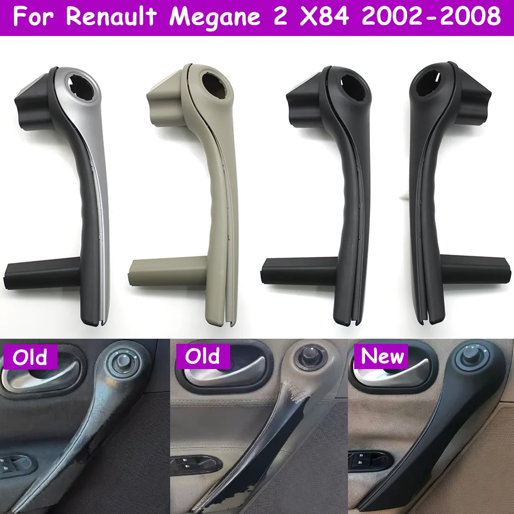 Megane 2 II 2002-2008 Car Front Left Right Interior Door Pull Handle with Cover Trim Assembly For Renault 8200297158 8200297171