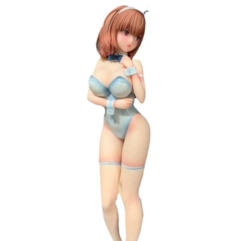 أسود أبيض أرنب فتاة حالة الديكور يدوية الرسوم المتحركة أنيمي لعبة مجسمة أرنب كوي فتاة جميلة برعم أرنب الشكل لعبة هدية