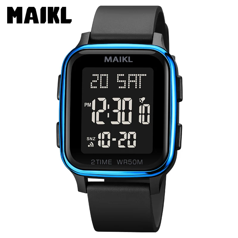 MAIKL Luxury Electronic Watches For Men Military Swimming Big Watches Fashion 50M Waterproof Wristwatch Mens Relogio Masculino