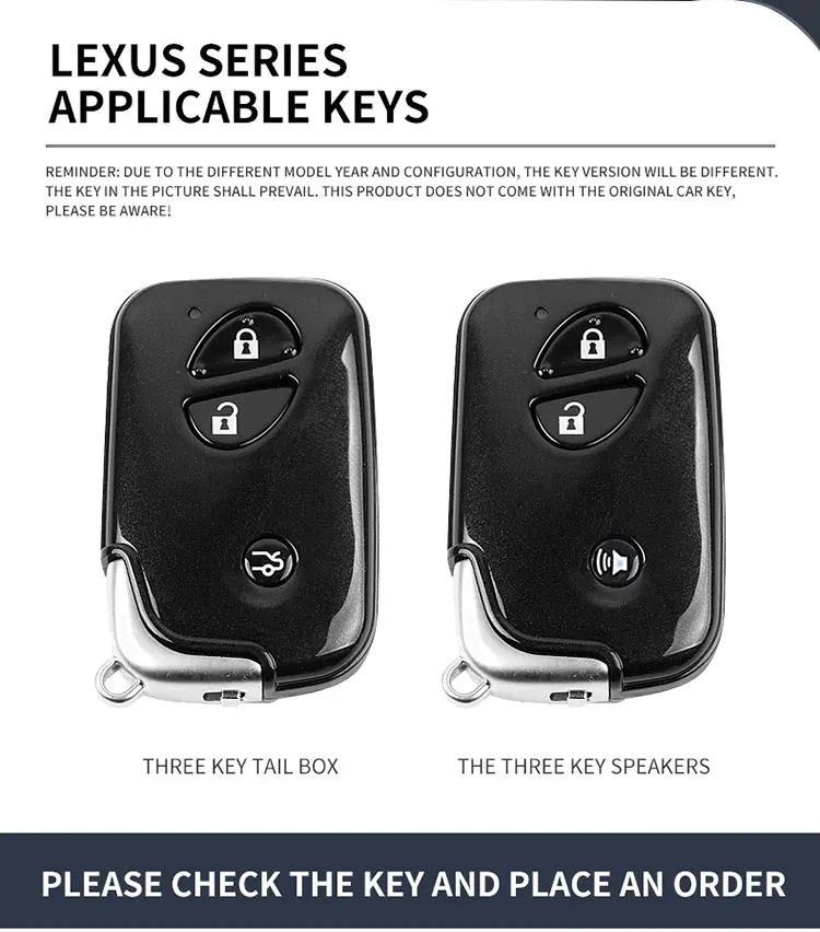 Zinc alloy Car Smart Key Case For Lexus IS250 IS300C CT200H GX400 GX460 RX270 ES240 ES350 LS460 450h GS430 GS350 LX570 IS350 RX3