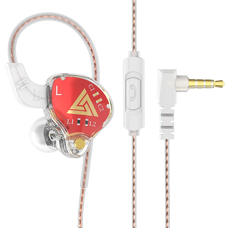 オリジナルqkz ak6銅ドライバーhifi有線イヤホンレーススポーツ