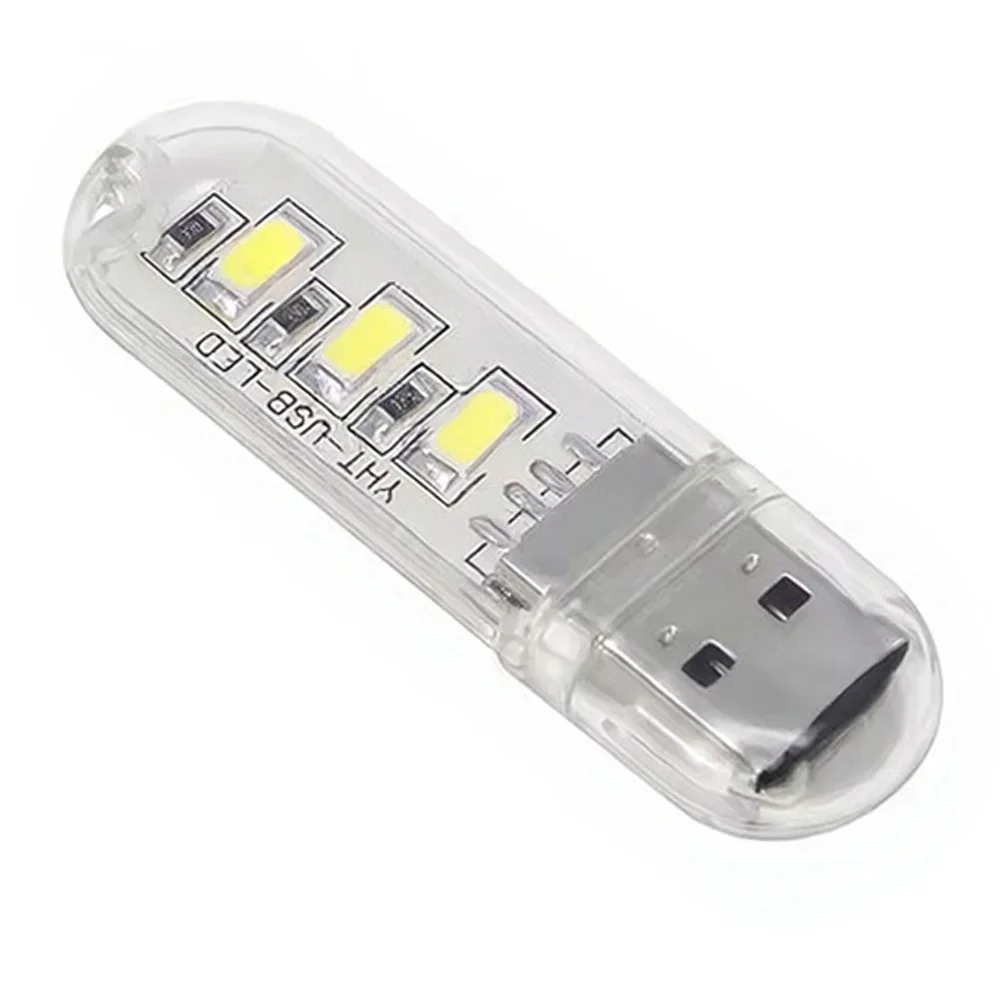 USB Night Light With Three High-brightness 5730 LED Beads Portable USB Night Light Energy-Saving High Brightness Tools Parts