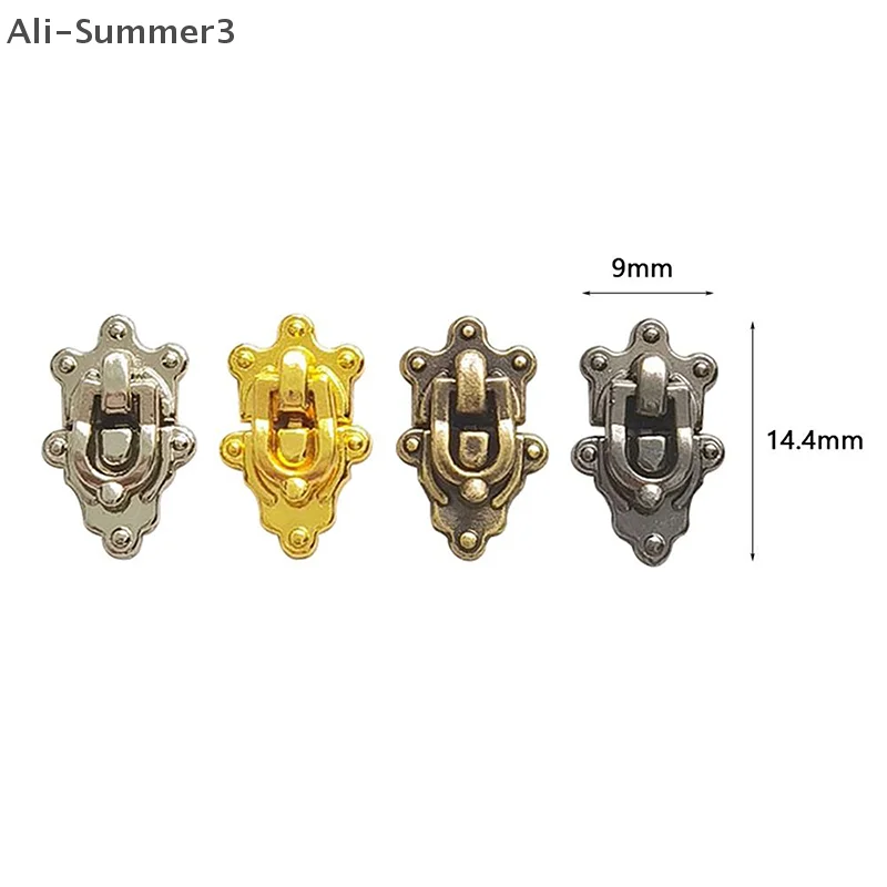 กุญแจล็อคโลหะขนาดเล็กคุณภาพสูง 5 ชิ้น 4 สี สำหรับงาน DIY ล็อคกระเป๋าเดินทาง ล็อคตุ๊กตา