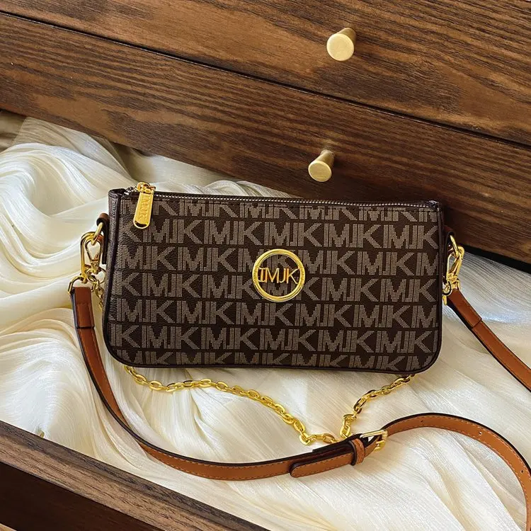 

This Year's New Bag Women's Double Shoulder Strap Underarm Fashion Shoulder Chain Small Square Bag Public Messenger Bag