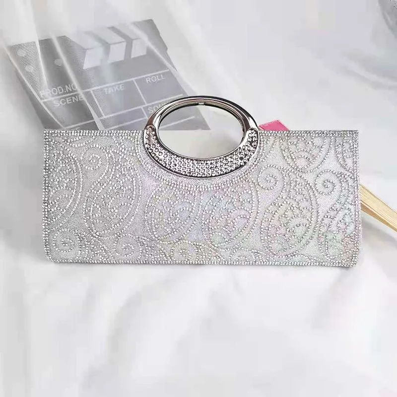 Classic Trendy Fish scale pattern Evening Bags For Women Metal Chain Shoulder Bags Retro Gold Silver Green Small Clutch Handbags