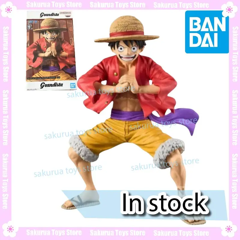 

В наличии Bandai, натуральная цельная фигурка Grandista Luffy 2,0 ROS, периферийные устройства аниме, настоящая кукла, подарочная коллекция