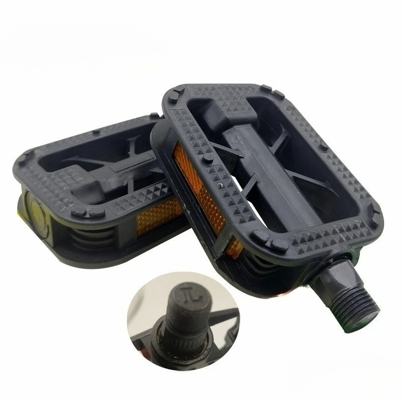 Breite Mountainbike-Fußpedale mit rutschfester Oberfläche, aus Nylonfaser, mit Reflektoren für nächtliches Fahren. – Detail 3