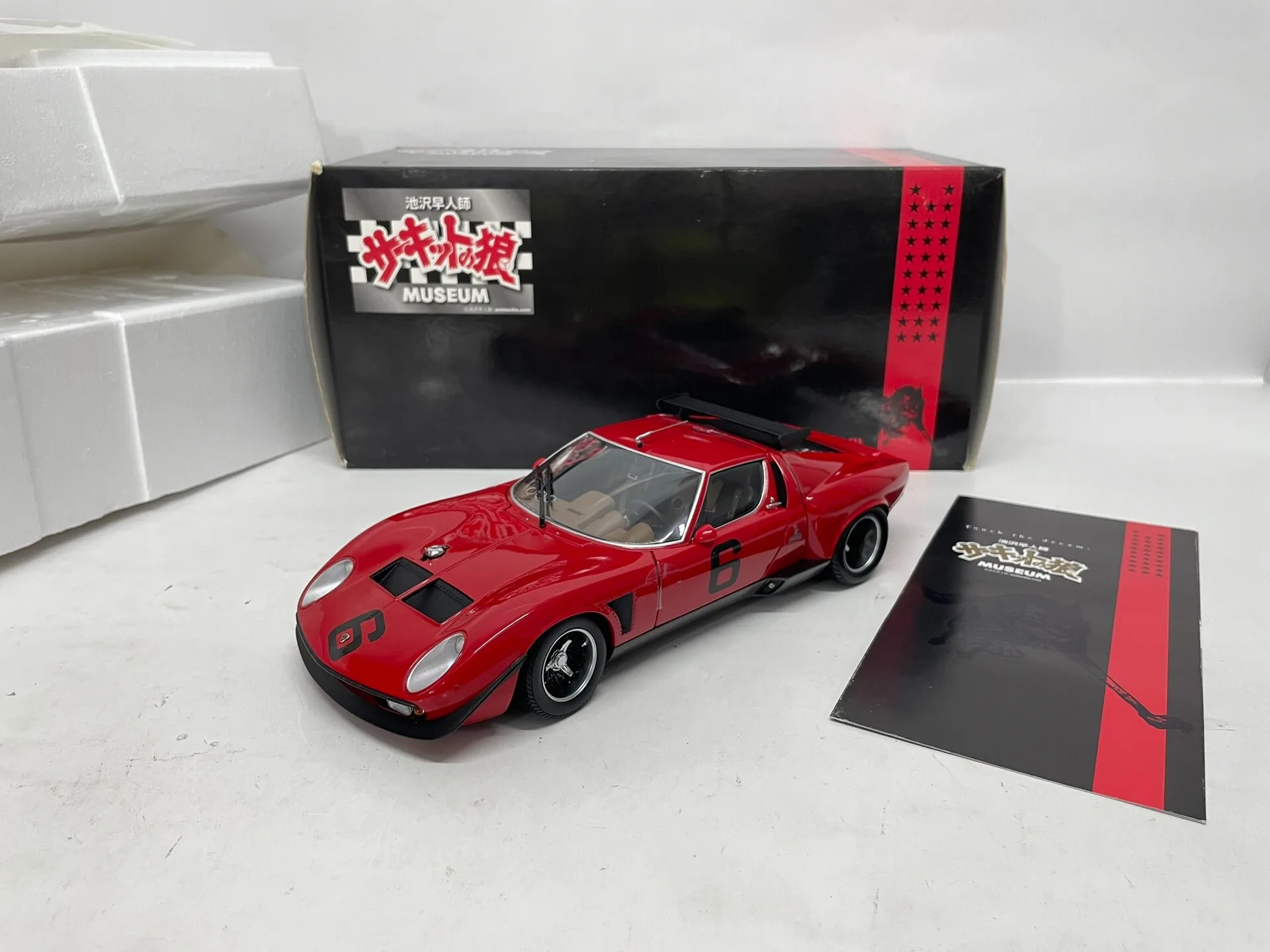 

Kyosho 1:18 Miura SVR # 6 красных коллекционных моделей автомобилей из цельного металла, лимитированная серия, статическая модель, игрушка-подарок