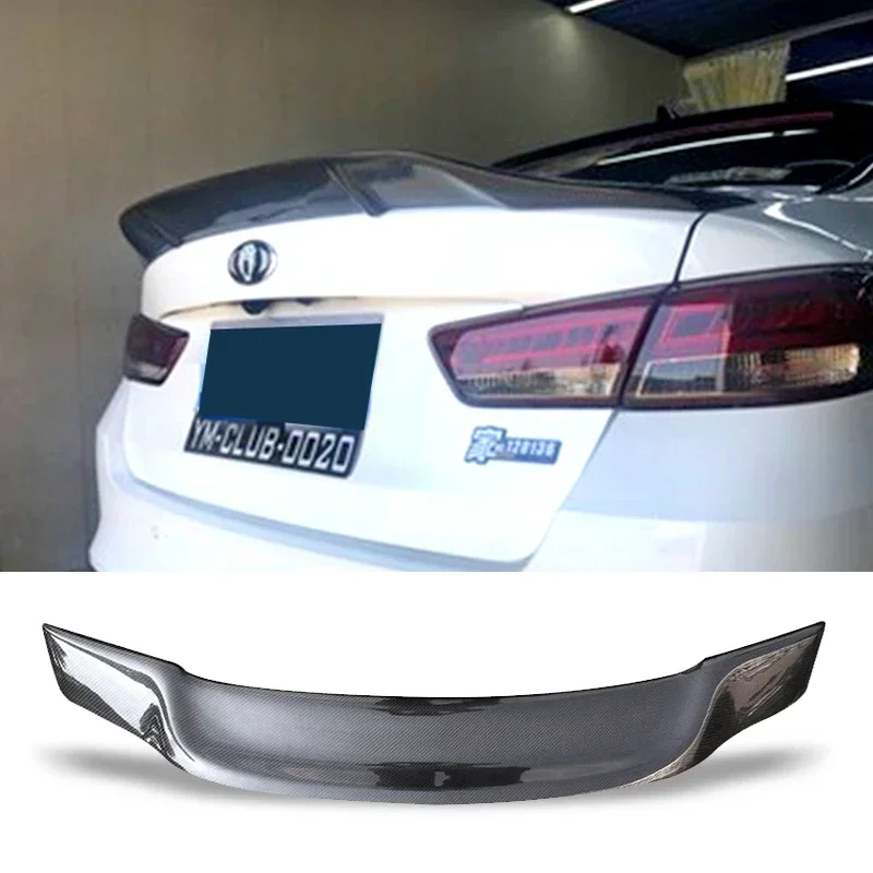 

Спойлер для Kia Optima K5 2016-2019, углеродное волокно, FRP, авто, заднее крыло багажника, аксессуары в стиле R