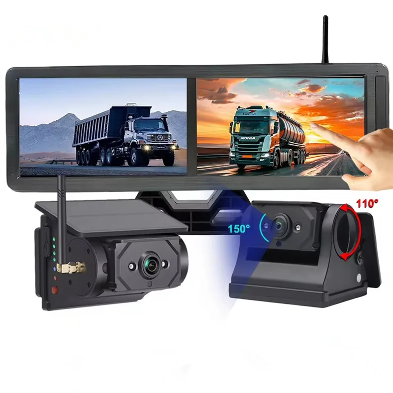 

Wireless Rearview Camera 15.6 Inch 24V Waterproof Touch Screen Wireless AI BSD System With Voice Alarm for Truck