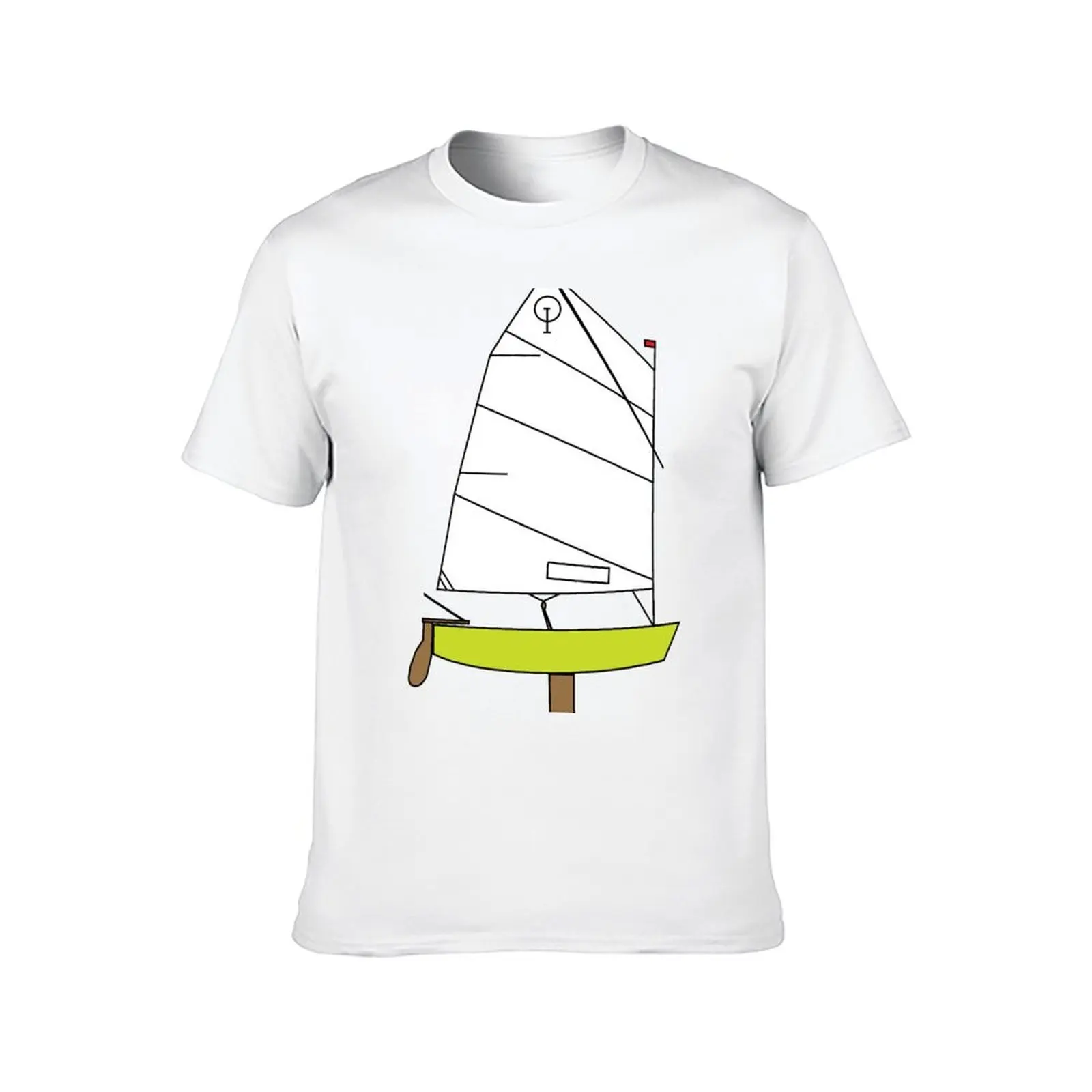 Optimist Sailing Dinghy T-Shirt man t shirts high quality luxury brand t shirts for man cotton funny T-Shirt