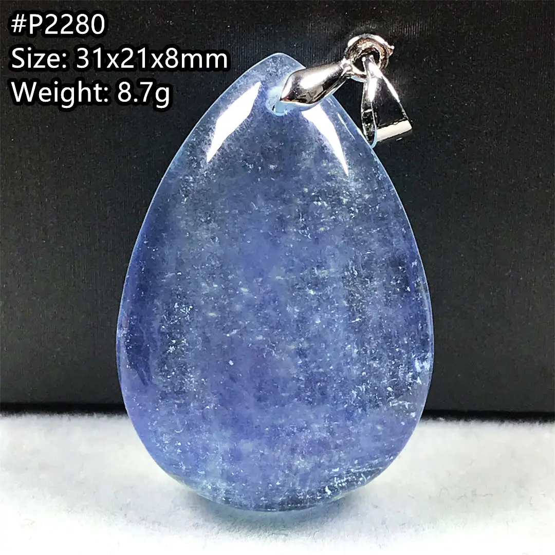 

Натуральный синий аквамарин, ожерелье, кулон для женщин, мужчин, красота, подарок, хрустальные серебряные бусины, редкий камень, ювелирные изделия с драгоценными камнями AAAAA