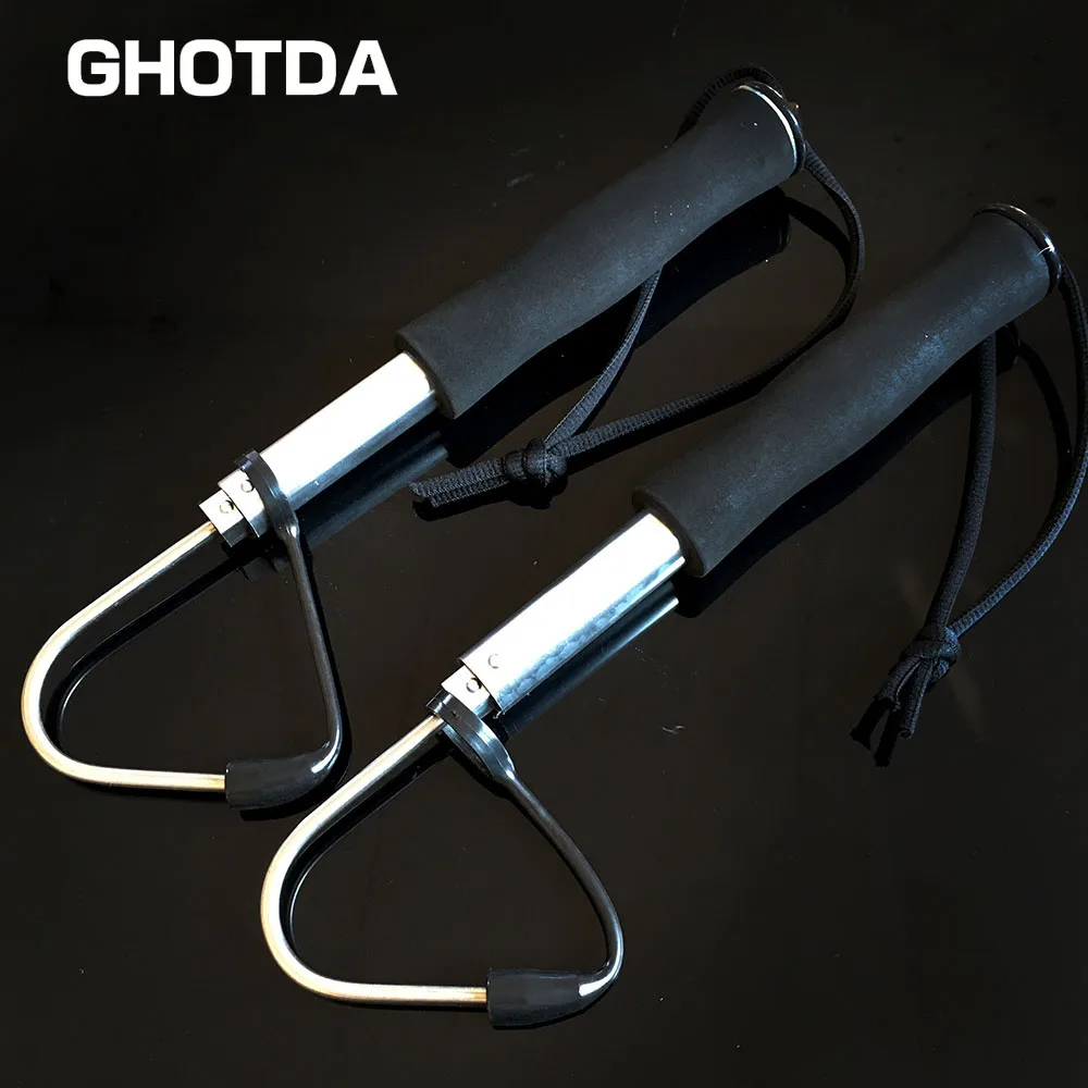 60/90/120cm Retractable Fish Gaff Essential Tool for Catching Big Fish and Sharp Fish Telescopic Sea Fishing Spear Hook Gripper