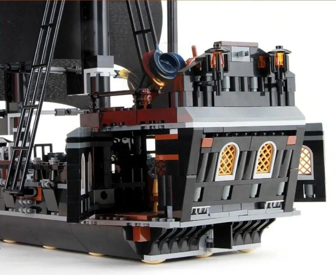 Kit de construction de navires MOC, plus de 800 pièces, modèle de bateau de pirate complexe pour amateurs adultes, projet de bricolage stimulant à partir de 14 ans