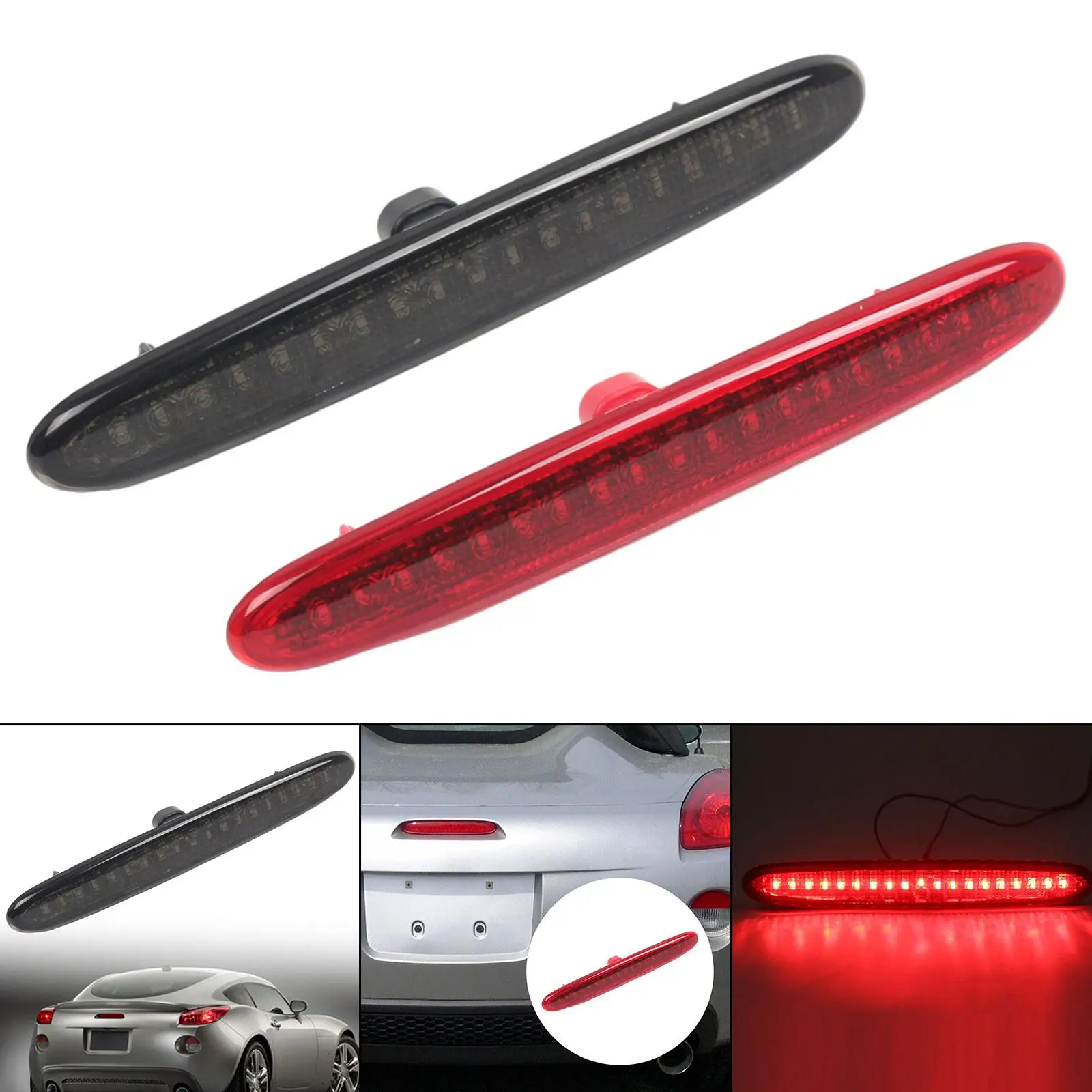 ABS الخلفية عالية المستوى الثالث ضوء الفرامل الجمعية ل بونتياك الانقلاب 2006 2009 سيارة الذيل مصباح سهلة التركيب #4