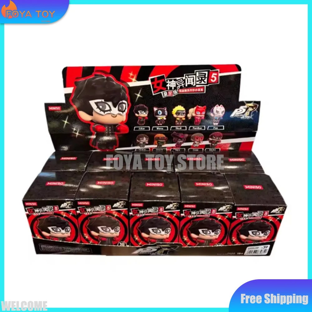 Neue MINISO Persona 5 Royal P5r Phantom Thief Outfit Serie Blind Box Mini Mystery Box Anime Figur Ornament Spielzeug Sammlerstück Geschenk