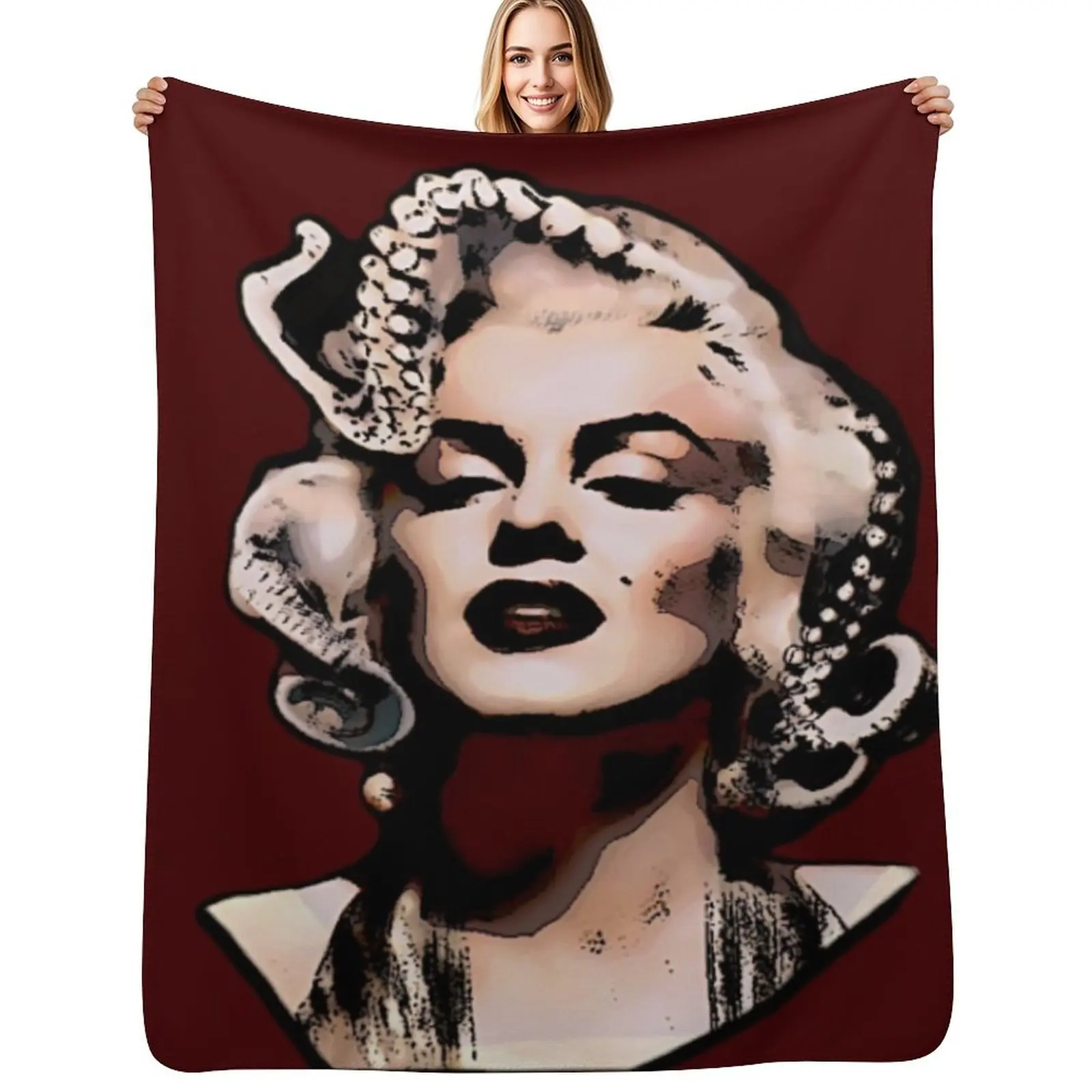

Monrow Throw Blanket Vintage manga Fashion Sofas Blankets