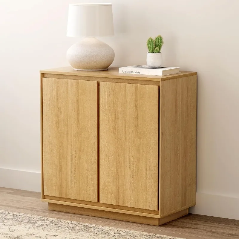 home.Buffet Storage Cabinet, Sideboard Accent Cabinet with Adjustable Shelves and Handless Design, Modern Credenza, Console Tabl