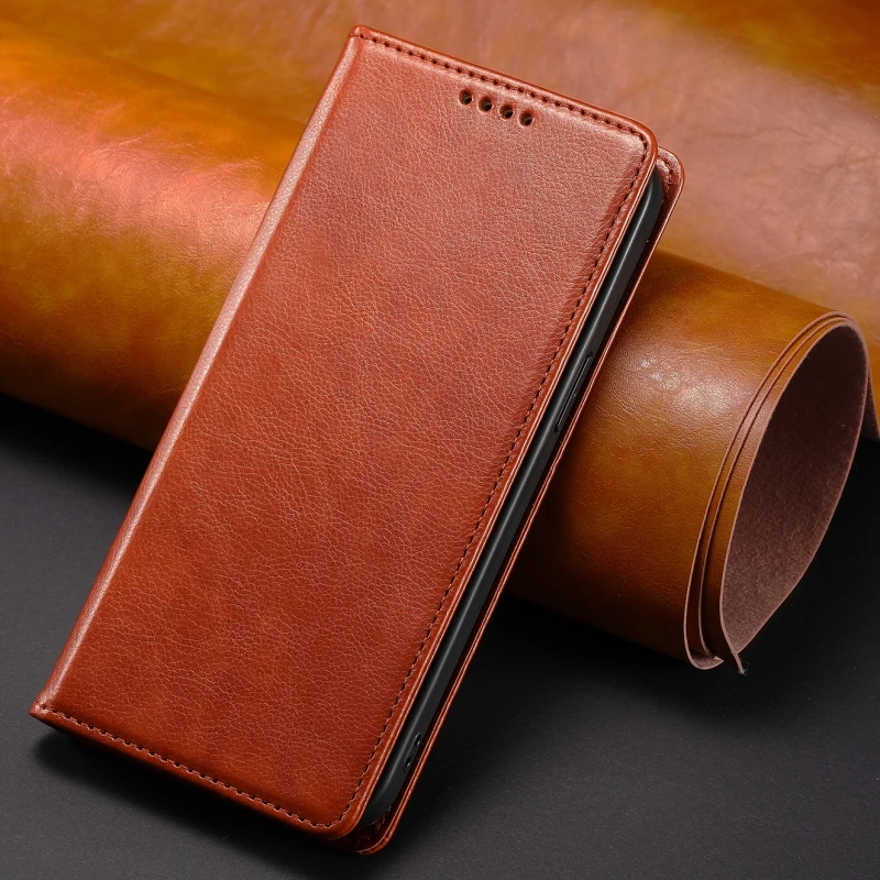 S23 S24 Ultra Leather Case For Samsung Galaxy S24 S23 S22 S21 S20 FE Note 20 Ultra S10 10 Plus 9 8 Magnet Flip Cover Case Funda