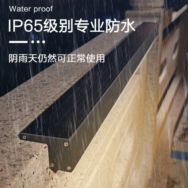 Solar line glass wall washer outdoor lighting landscape lamps