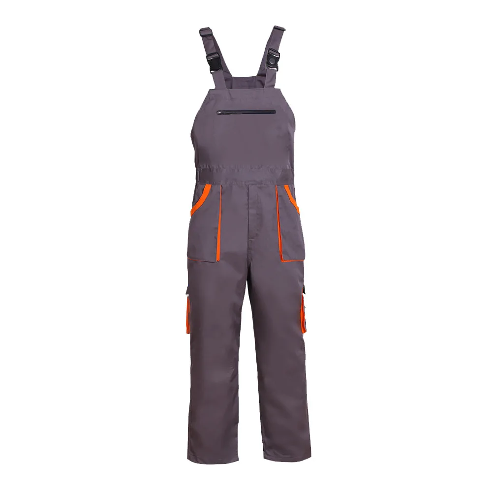 Bib Overalls Mens Women Work Clothing Plus Size Protective Coveralls Strap Jumpsuit Multi Pockets Uniform Sleeveless Cargo Pants