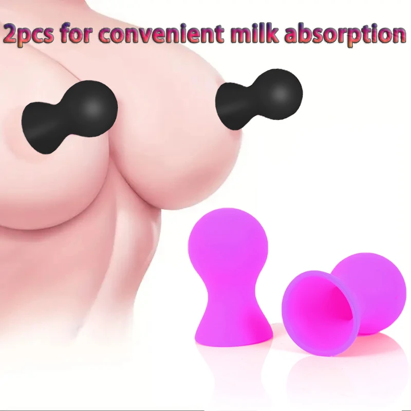 Silicone Nipple Suckers, Sucking Body Massage Rubber Couple Funny Breast Pump Suction Cups for Sensitivity Enhancement Pleasure - view 4