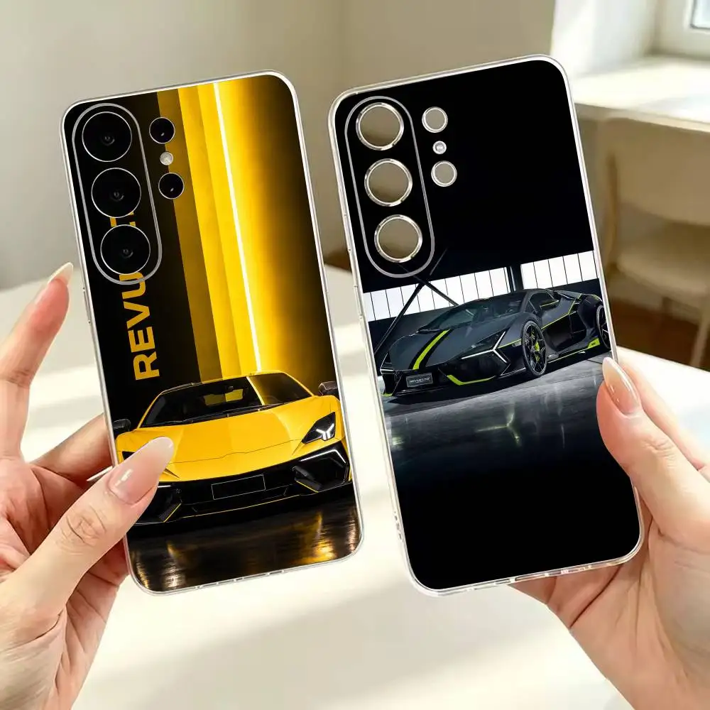 L-LamboS R-Revuelt-ooS Car Phone Case For Samsung S26,S25,S24,S21,S22,S23,S30,Ultra,S20,Plus,FeTransparent Cover