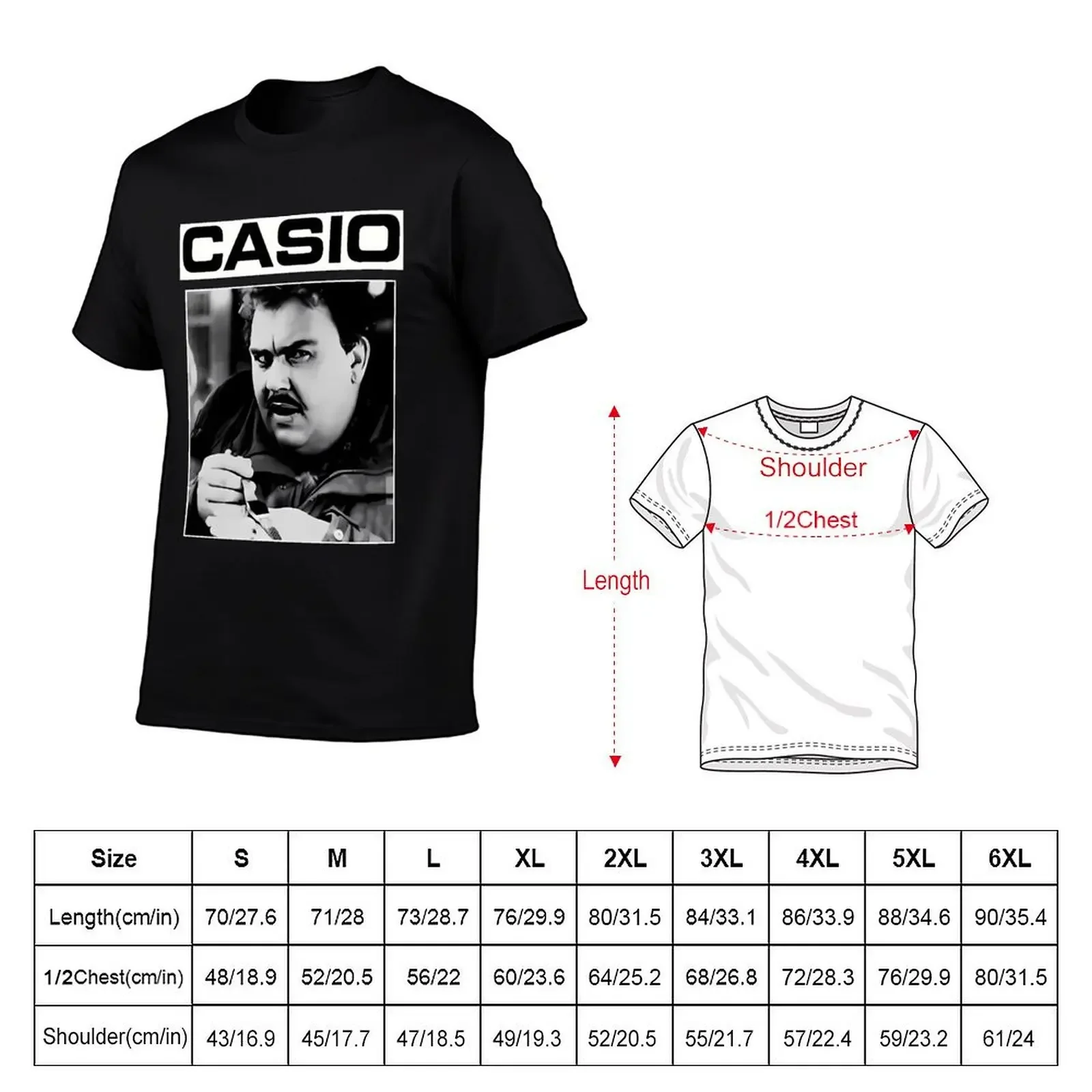 John Candy Casio T-Shirt plus size tops oversized graphic tee mens designer clothes