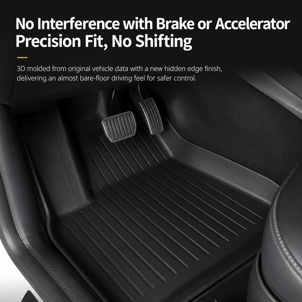 For RHD Tesla Model YL 2026 TPE Waterproof Anti-slip Floor Mats Trunk Mat Full Set All Weather Four Seasons Interior Accessories