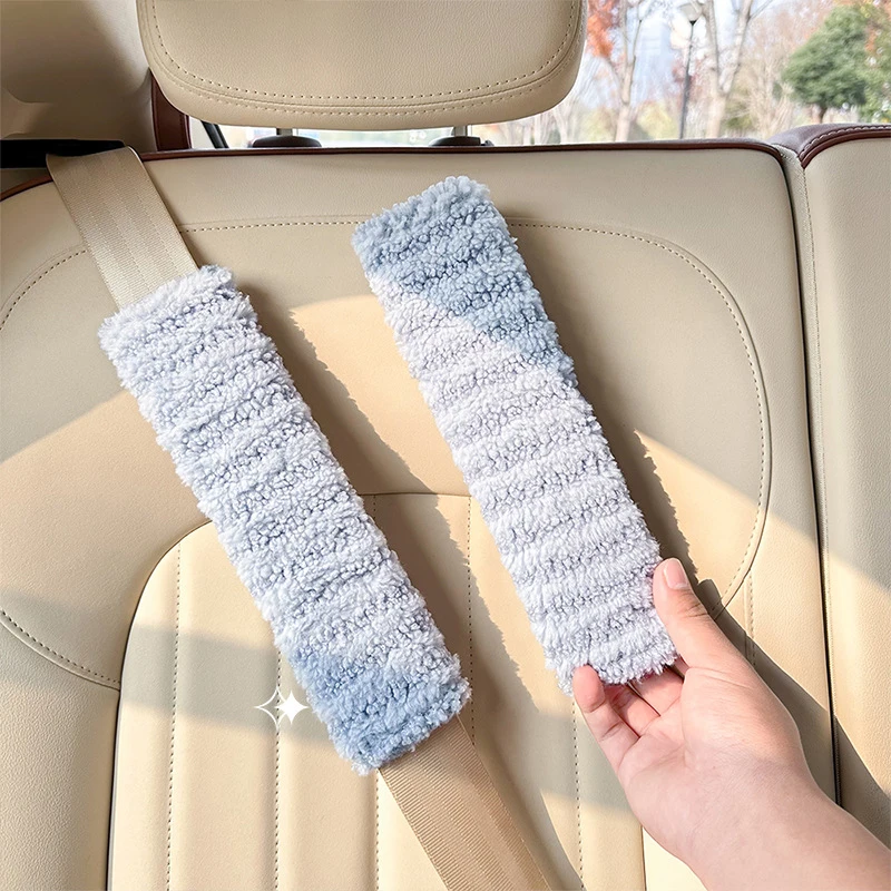 

1Pc Car Seat Belt Cover Universal Comfort Soft Plush Shoulder Protector Breathable Seatbelt Pads Car Interior Decoration Gift