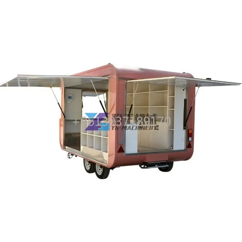 Yugong مخصص سحب بار شاحنة متعددة الوظائف بوتيك متجر عربة متنقلة شارع بيع ملابس الأعمال شاحنة #4