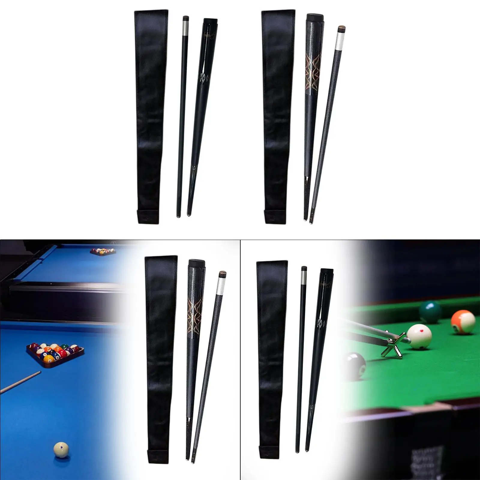 

1/2 бильярдный кий для снукера с сумкой для переноски для игроков в бильярд и начинающих