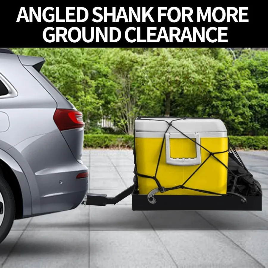 الثقيلة وصلة جبل البضائع الناقل للطي البضائع الرف الخلفي سلة الأمتعة يناسب 2 استقبال لسيارة SUV التخييم السفر غير F #6