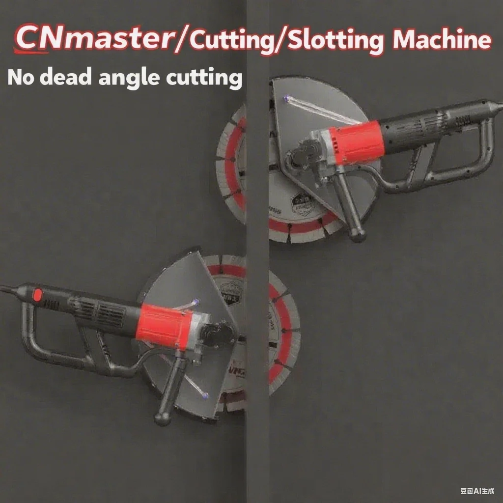 Brushless 6000W 16cm Depth Industrial Grade Concrete Wall Cut Slotting Machine