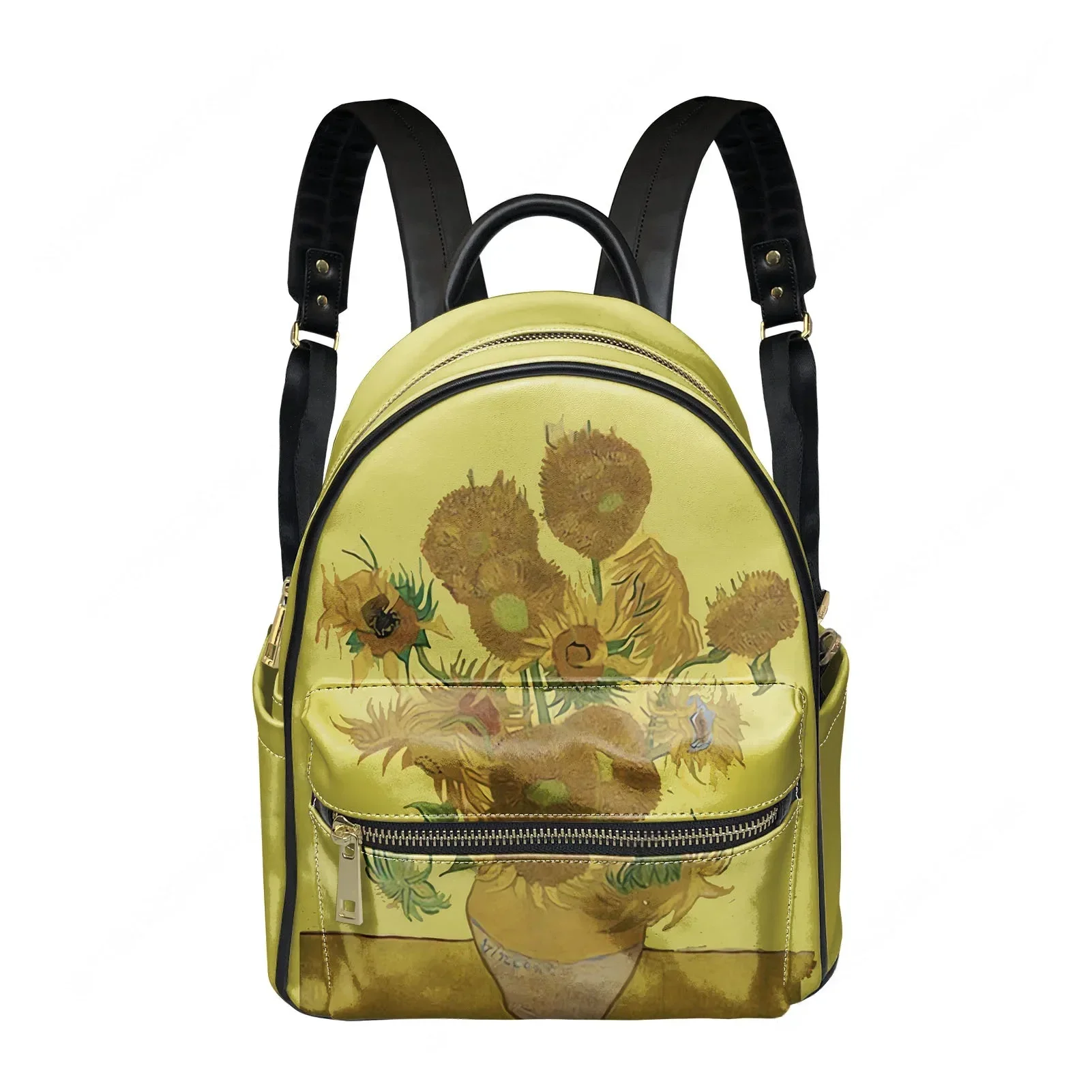 Vincent Van Gogh Starry Night Oil Painting Backpack Womens Men Personalized Double Shoulder Bag Business Travel Bookbag Rucksack