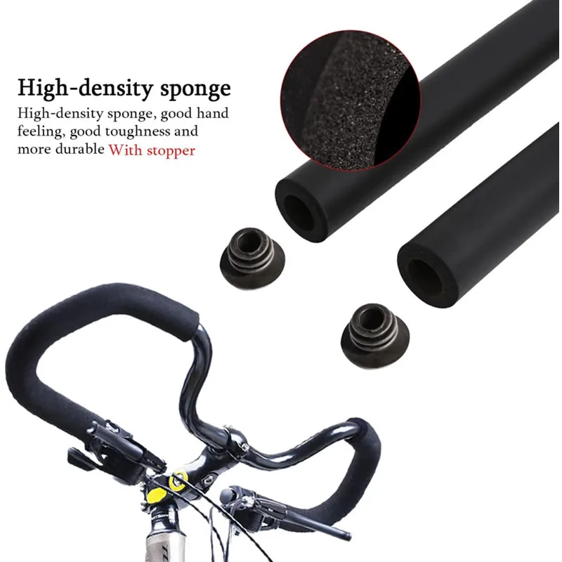 Bicycle Handlebar Grips Cover Racing Bike Sponge Foam Rubber Tube Flexible Cuttable Handlebar Cover Foam Grips Long Sponge Cover