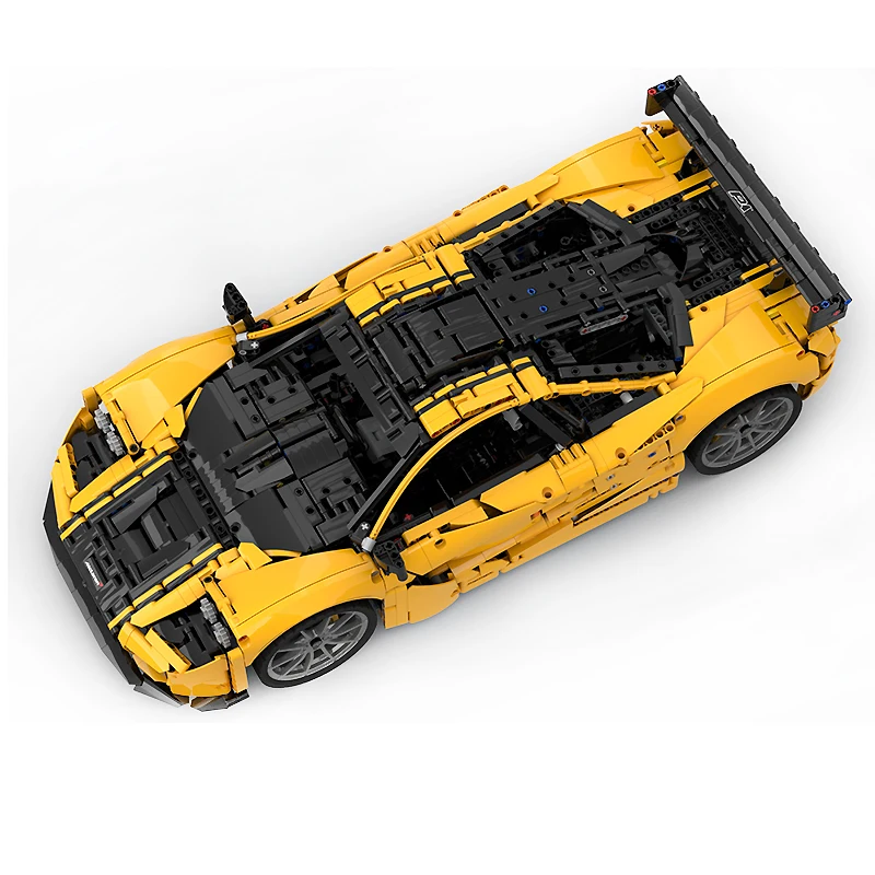 Comptible 42172 Técnico Carro Esportivo Hypercar Blocos de Construção MOC 202525 Velocidade Veículo Tijolo Montagem Brinquedo DIY Criança Presente de Natal