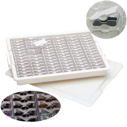 Bead Storage Solutions Tiny Container Organizer With 78 Tiny Containers Tray And Lid For Beads Diamond Painting Accessories