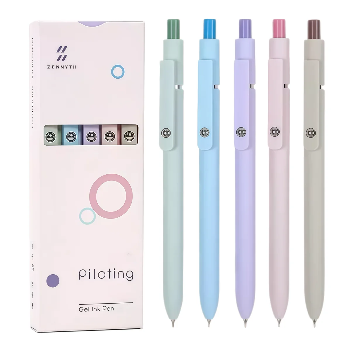 

Набор из 5 гелевых ручек с градиентным эффектом «Аврора», 0,5 мм, черные, быстросохнущие, гладкие, для школьников и студентов, канцелярские принадлежности