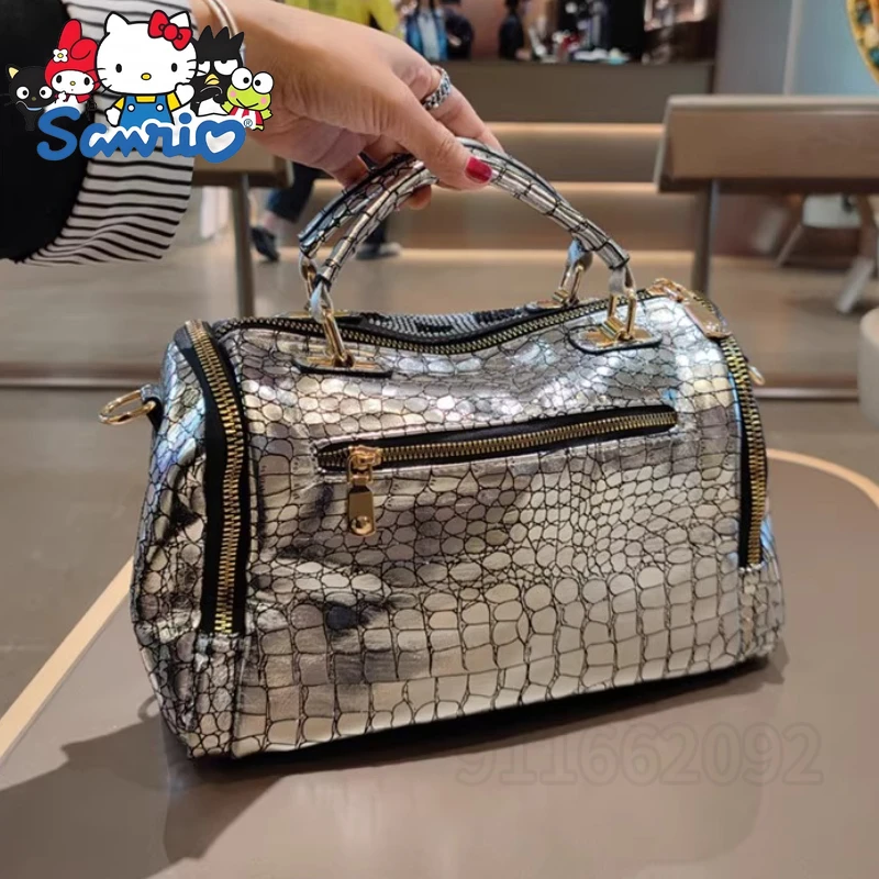 Tas Tangan Berlian Wanita Baru Hello Kitty Tas Bahu Berlian Wanita Modis Tas Wanita Kartun Kapasitas Besar Kualitas Tinggi
